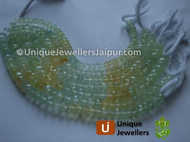 Multi Prenite Far Faceted Roundelle Beads